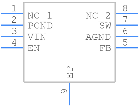 LM2735XMY - Texas Instruments - PCB symbol