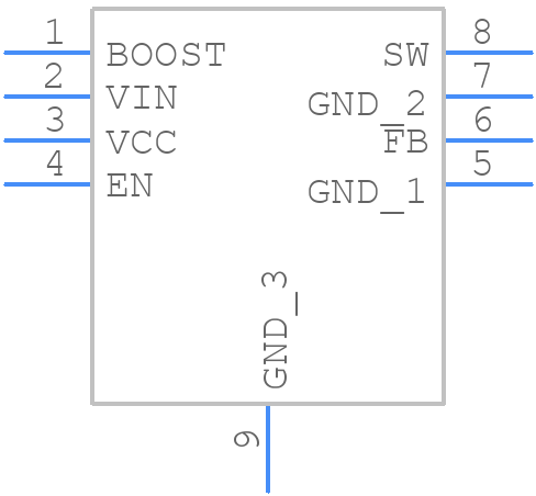 LM2738XMY - Texas Instruments - PCB symbol