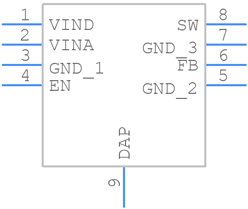 LM2832ZMY - Texas Instruments - PCB symbol