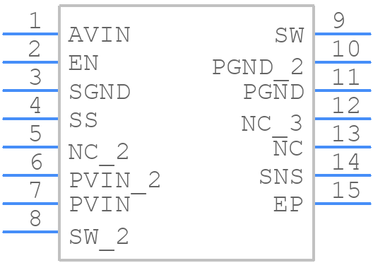 LM2853MH-1.5 - Texas Instruments - PCB symbol