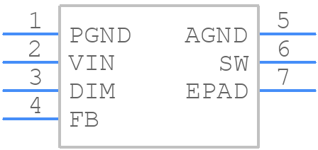 LM3410XSD - Texas Instruments - PCB symbol