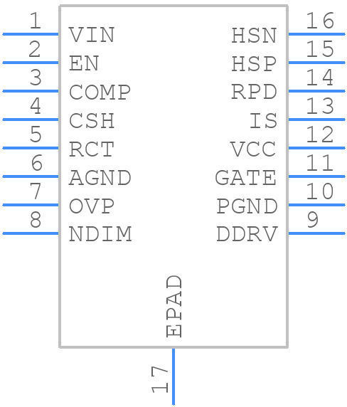 LM3421MH - Texas Instruments - PCB symbol