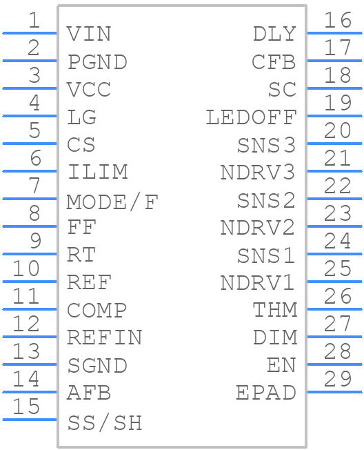 LM3431AMH - Texas Instruments - PCB symbol