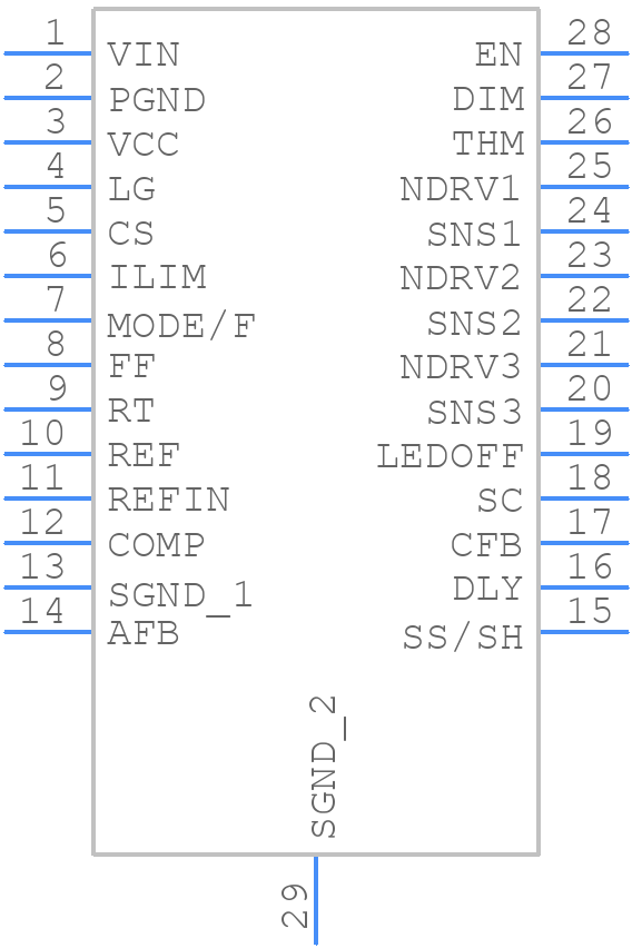 LM3431MH - Texas Instruments - PCB symbol