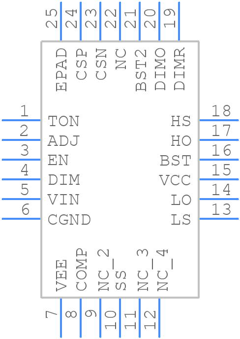 LM3433SQ - Texas Instruments - PCB symbol