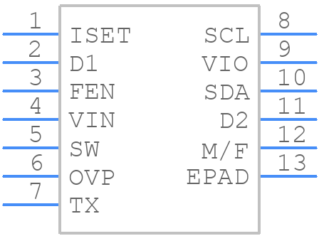 LM3553SD - Texas Instruments - PCB symbol