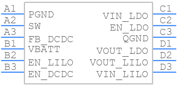 LM3686TLE-AAEF - Texas Instruments - PCB symbol