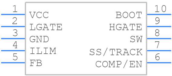 LM3743MM-1000 - Texas Instruments - PCB symbol