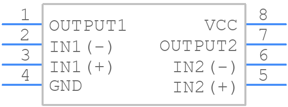LM393N - Texas Instruments - PCB symbol