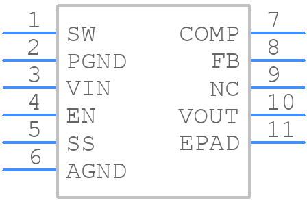 LM4510SD - Texas Instruments - PCB symbol