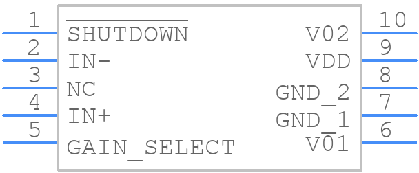 LM4667MM - Texas Instruments - PCB symbol