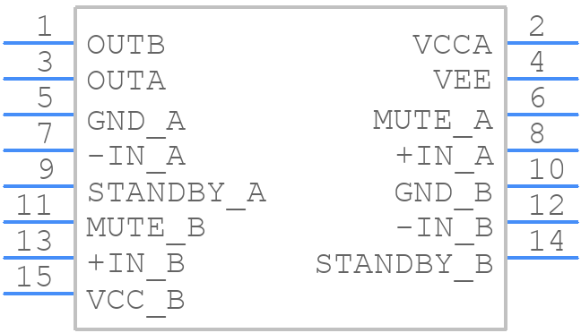 LM4765T - Texas Instruments - PCB symbol