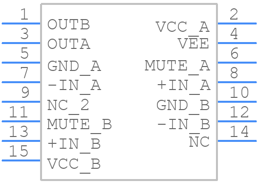 LM4766TF - Texas Instruments - PCB symbol