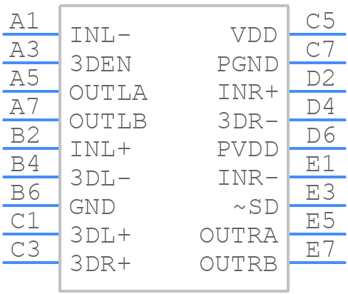 LM48413TL - Texas Instruments - PCB symbol