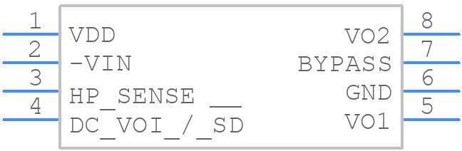 LM4875MM - Texas Instruments - PCB symbol