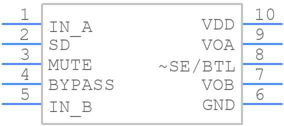 LM4916MM - Texas Instruments - PCB symbol