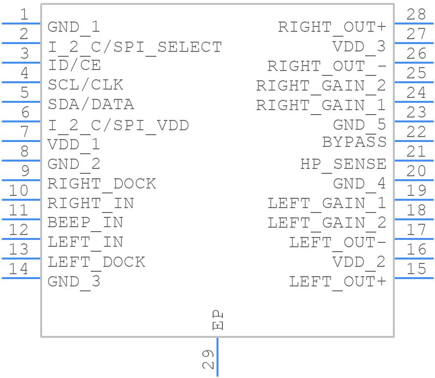 LM4936MH - Texas Instruments - PCB symbol