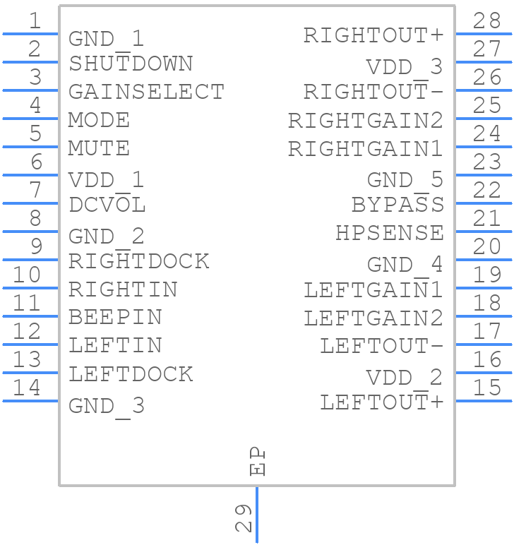 LM4938MH - Texas Instruments - PCB symbol