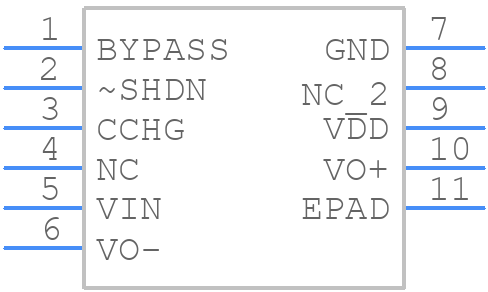 LM4951SD - Texas Instruments - PCB symbol