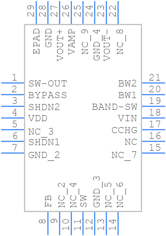 LM4961LQ - Texas Instruments - PCB symbol