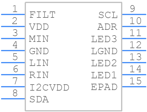 LM4970SD - Texas Instruments - PCB symbol