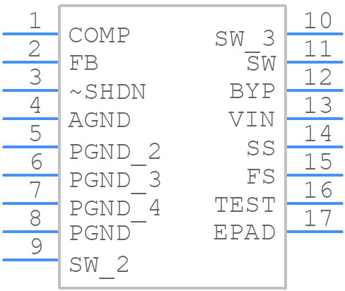 LM5000SD-3 - Texas Instruments - PCB symbol