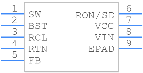 LM5008SDC - Texas Instruments - PCB symbol