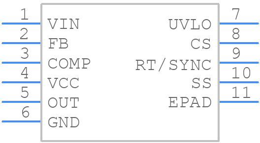 LM5020SD-1 - Texas Instruments - PCB symbol