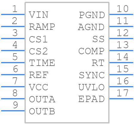LM5025ASD - Texas Instruments - PCB symbol