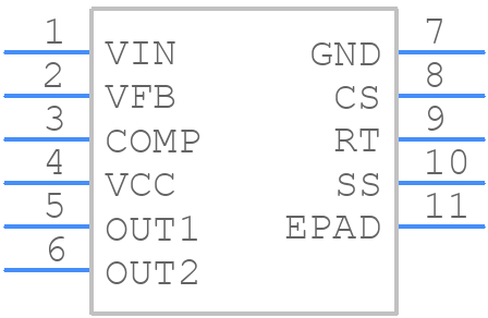 LM5030SD - Texas Instruments - PCB symbol