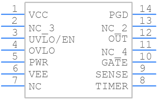 LM5067MW-1 - Texas Instruments - PCB symbol