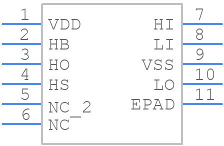 LM5101ASD - Texas Instruments - PCB symbol