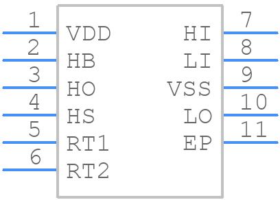 LM5102SD - Texas Instruments - PCB symbol
