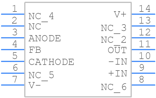 LM611CM - Texas Instruments - PCB symbol