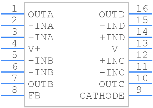 LM614IWM - Texas Instruments - PCB symbol