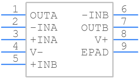 LM7372MR - Texas Instruments - PCB symbol
