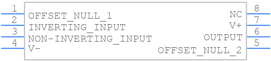 LM741CN - Texas Instruments - PCB symbol