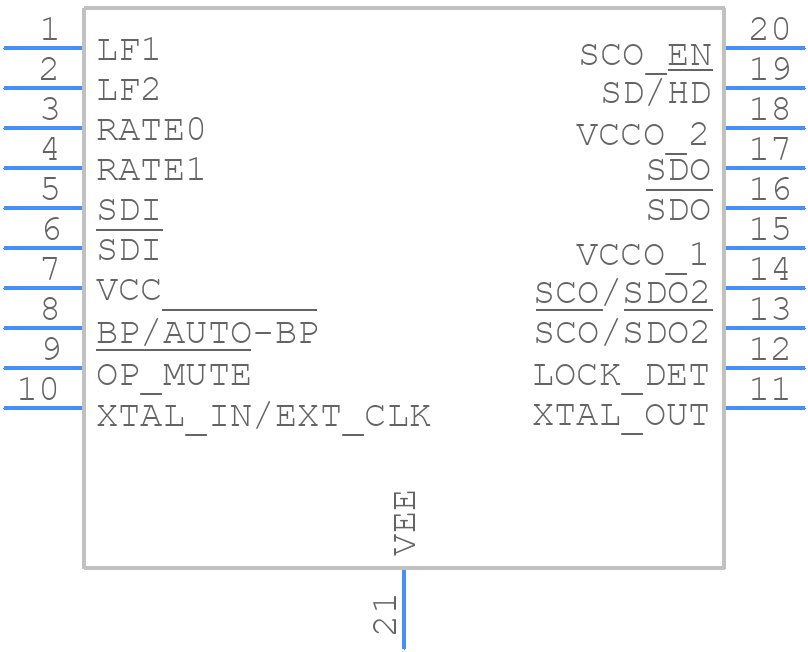 LMH0346MH - Texas Instruments - PCB symbol