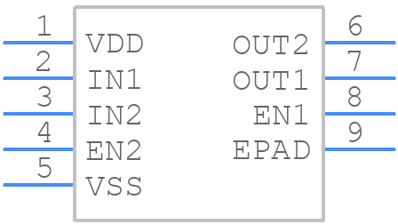 LMH2180SD - Texas Instruments - PCB symbol