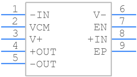 LMH6552SD - Texas Instruments - PCB symbol