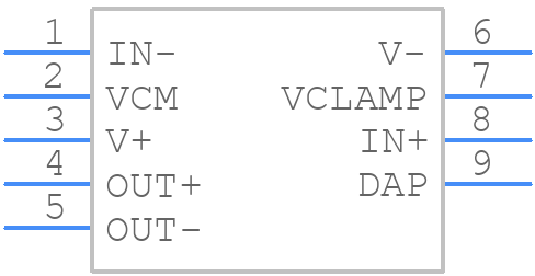 LMH6553MR - Texas Instruments - PCB symbol