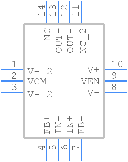 LMH6554LEE - Texas Instruments - PCB symbol