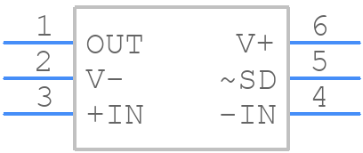 LMH6601MG - Texas Instruments - PCB symbol