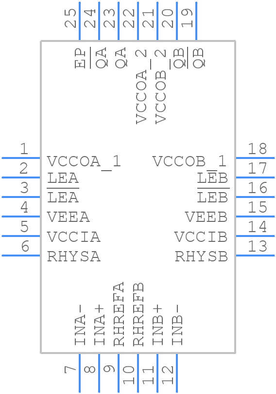 LMH7322SQ - Texas Instruments - PCB symbol