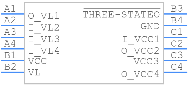 MAX3390EEBC+T - Analog Devices - PCB symbol
