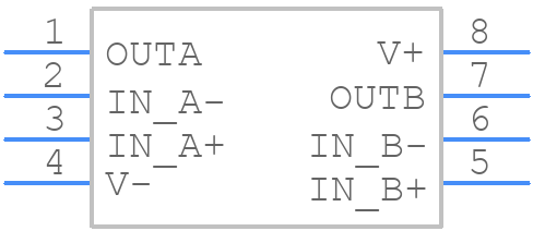 LMV393M - Texas Instruments - PCB symbol