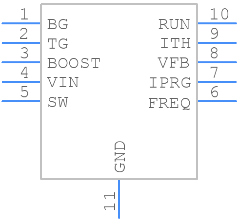 LTC3822EDD#PBF - Analog Devices - PCB symbol
