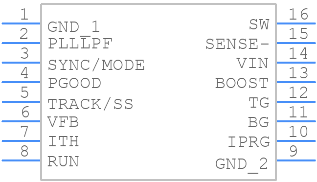 LTC3822EGN-1#PBF - Analog Devices - PCB symbol