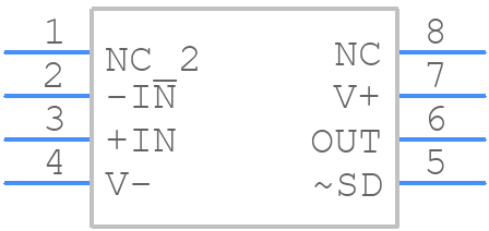 LMV761MA - Texas Instruments - PCB symbol