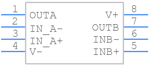 LMV842MA - Texas Instruments - PCB symbol